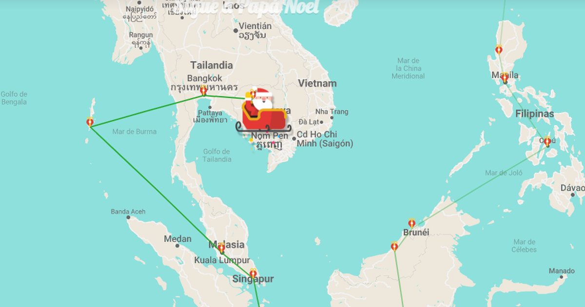 Seguí el viaje de Papá Noel mientras entrega regalos por el mundo. Seguí el viaje de Papá Noel mientras entrega regalos por el mundo.