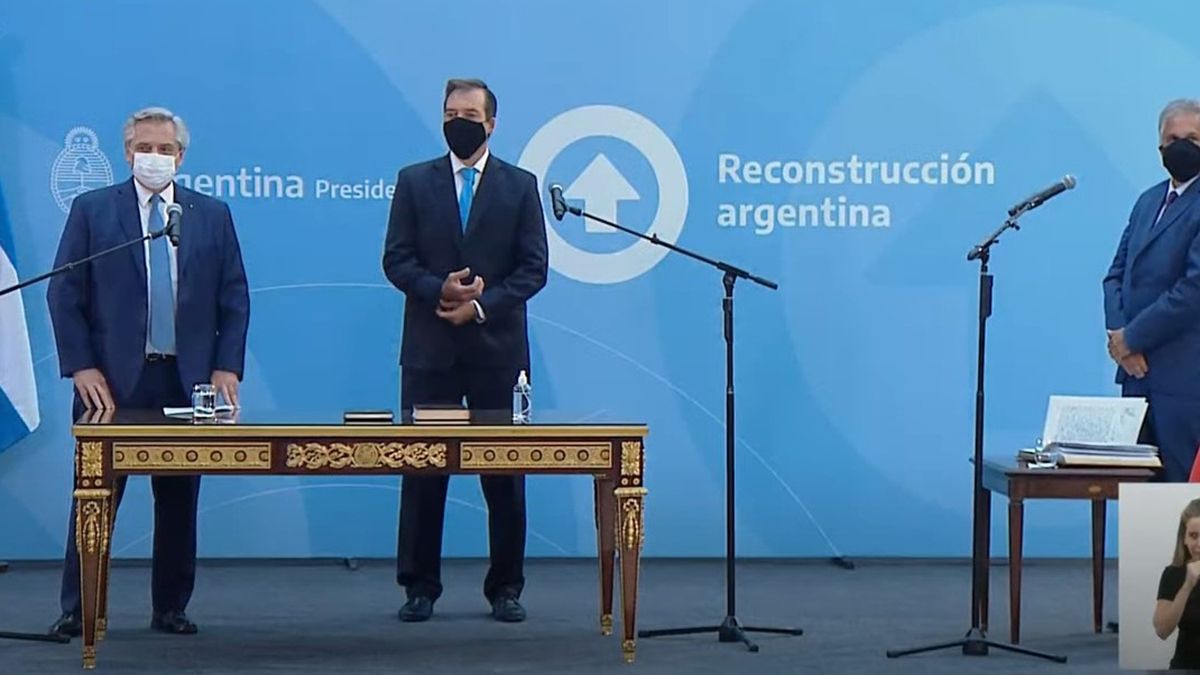 El presidente Alberto Fernández tomó juramento al nuevo ministro de Justicia y Derechos Humanos, Martín Soria