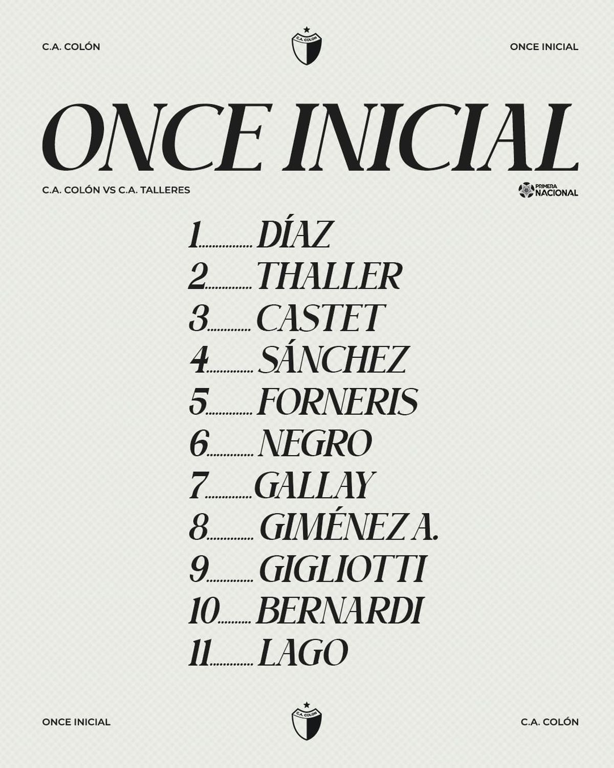 La formación de Colón. La formación de Colón.