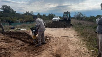 Terminó la reparación del socavón que presentaba el terraplén Garello de Colastiné Norte