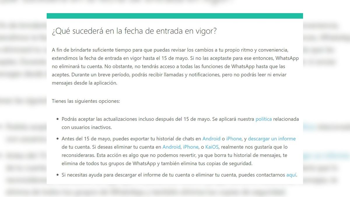 No se tendra acceso a todas las funciones hasta que se acepten.&nbsp;