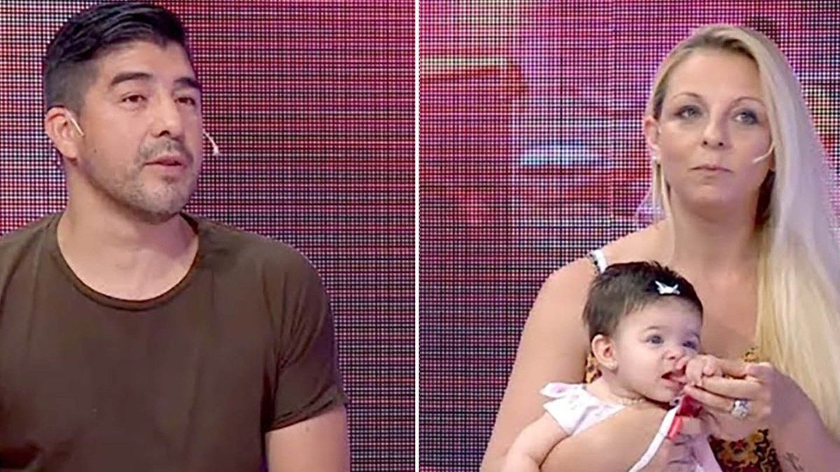 Chino Maradona junto a Vanessa Carnevale y su hija Uma