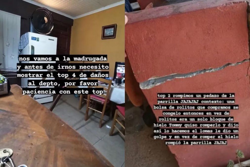 Destrozaron un departamento que alquilaron y lo compartieron en sus redes y la dueña los denunció: Encima lo muestran