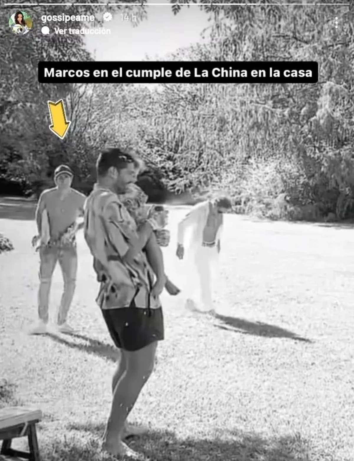 Marcos Ginocchio, presente en el cumpleaños de la China Suárez. Marcos Ginocchio, presente en el cumpleaños de la China Suárez.