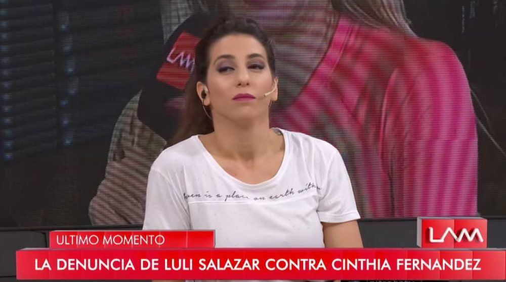 Picante reacción de Cinthia Fernández al recibir la notificación por la denuncia de Salazar