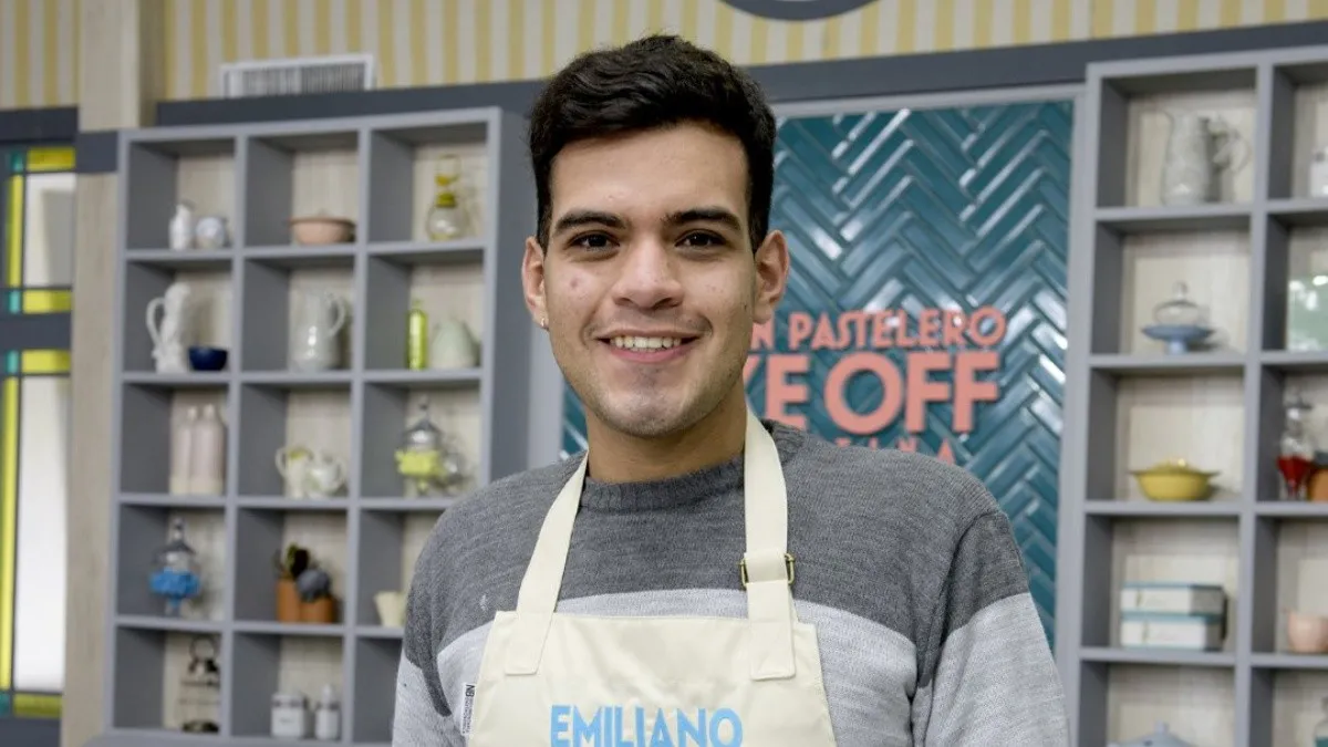Emiliano de Bake Off Argentina no logró el desafío técnico.