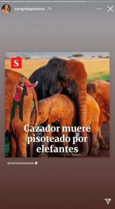 La China Suárez compartió la noticia en sus redes sociales y dejó en claro que se alegró por lo sucedido. 