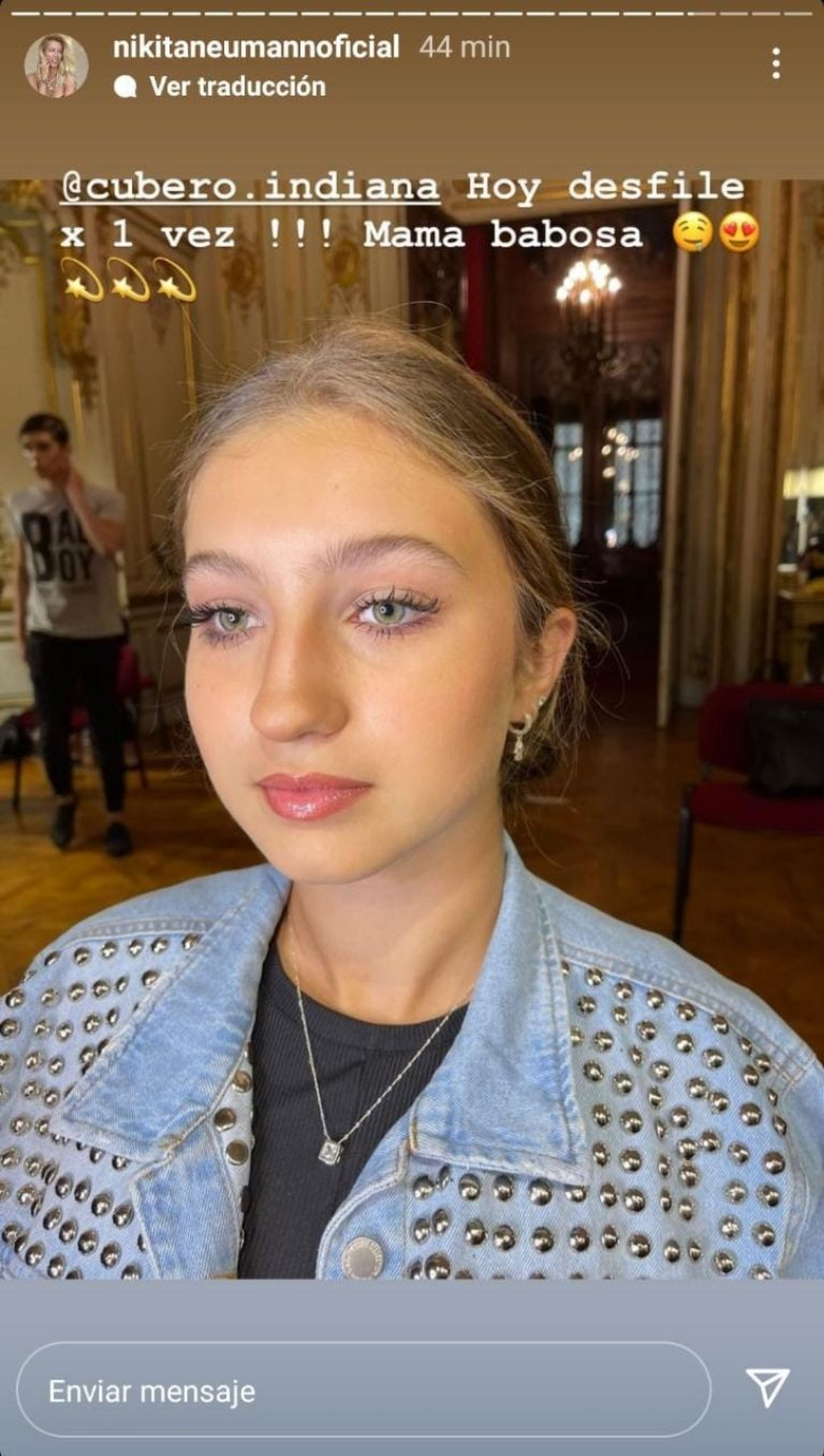 La hija de Nicole Neumann debut&oacute; como modelo.