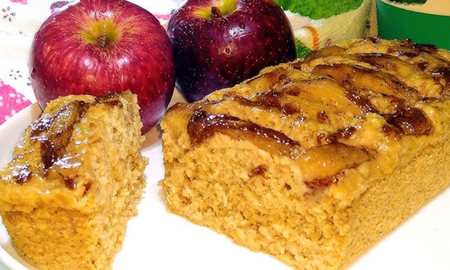 Receta para hacer pan de avena con manzana y canela. Receta para hacer pan de avena con manzana y canela.
