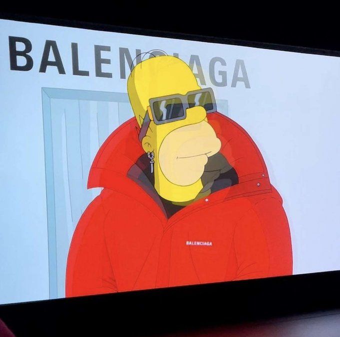 Los Simpson en Balenciaga.