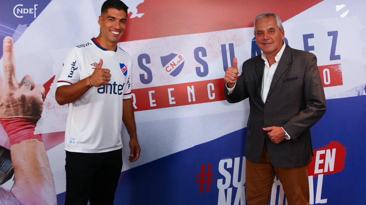 Luis Suárez, presentado como nuevo refuerzo de Nacional.