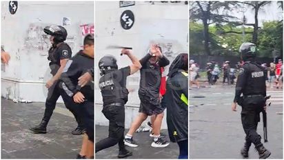 Disturbios y enfrentamientos entre hinchas de Colón y la policía tras el desempate ante Gimnasia