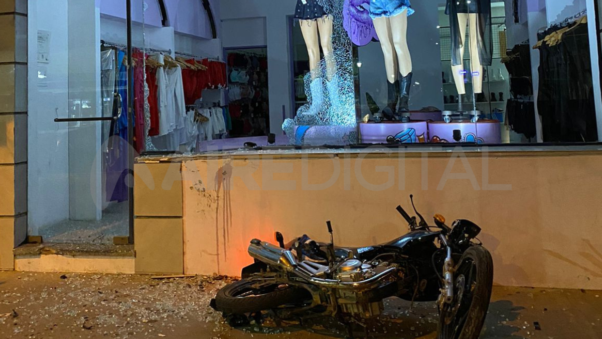 El momento del accidente. El momento del accidente.