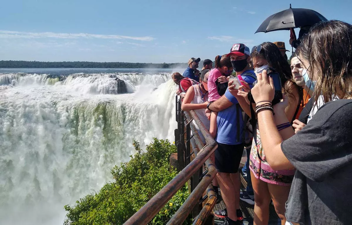 Iguazú fue uno de los destinos más elegidos por los argentinos para este fin de semana largo. 