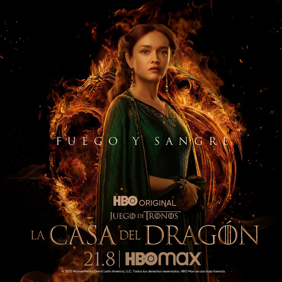 Olivia Cooke como Alicent Hightower