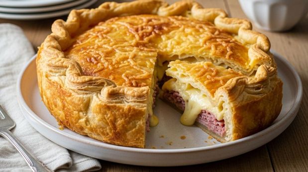 Tarta de jamón y queso: la receta para hacer fácil y rápido.