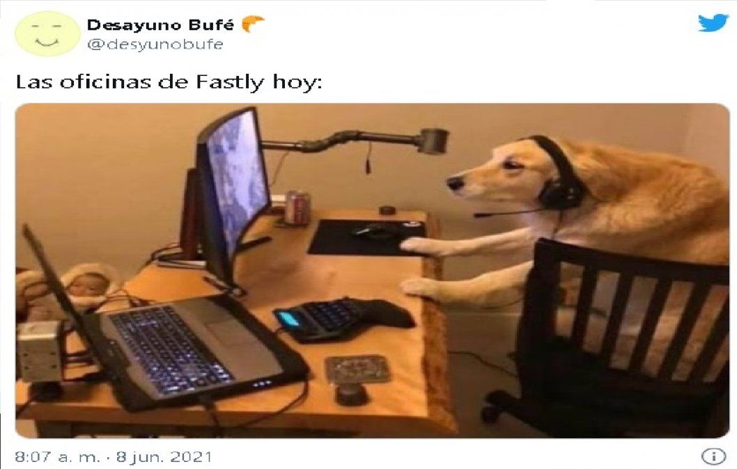 Los mejores memes tras la caída masiva de Internet en el mundo