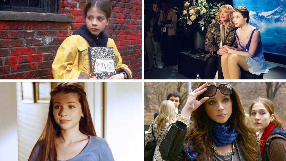 Michelle Trachtenberg en algunos de sus roles más conocidos como actriz: Harriet Welsch (Harriet, la espía), Casey Carlyle (Sueños sobre hielo), Dawn Summers (Buffy, la cazavampiros) y Georgina Sparks (Gossip Girl). Michelle Trachtenberg en algunos de sus roles más conocidos como actriz: Harriet Welsch (Harriet, la espía), Casey Carlyle (Sueños sobre hielo), Dawn Summers (Buffy, la cazavampiros) y Georgina Sparks (Gossip Girl).