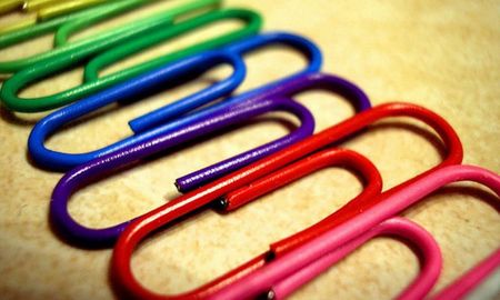 Clips de colores. Clips de colores.