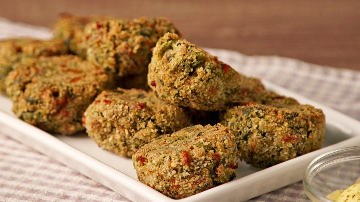 Croquetas de arroz al horno Croquetas de arroz al horno