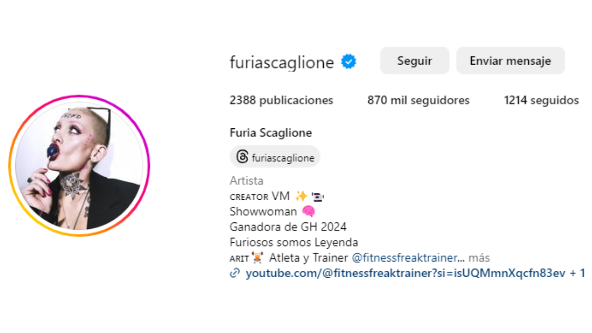 Furia Scaglione asegura que es la ganadora de Gran Hermano 2023/24. Furia Scaglione asegura que es la ganadora de Gran Hermano 2023/24.