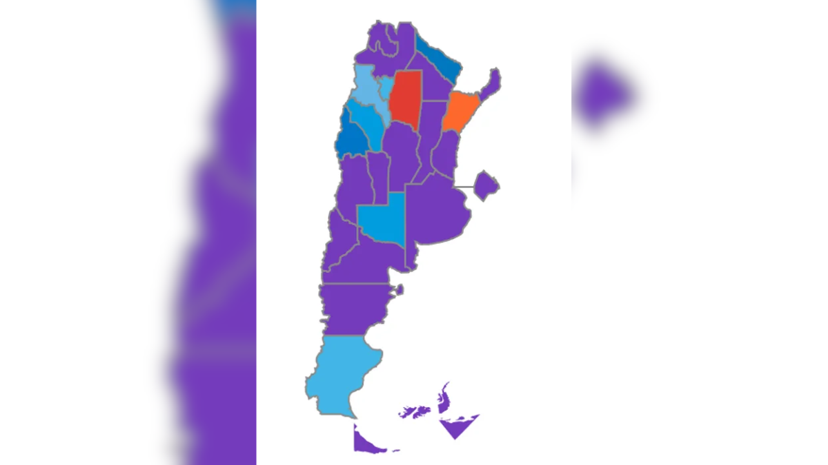 El mapa se pintó de violeta: uno por uno, los ganadores en las provincias El mapa se pintó de violeta: uno por uno, los ganadores en las provincias
