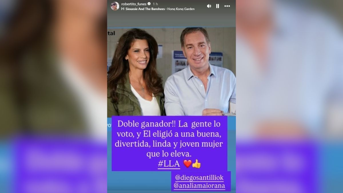 Robertito Funes y Diego Santilli celebran el triunfo de La Libertad Avanza en el b&uacute;nker.