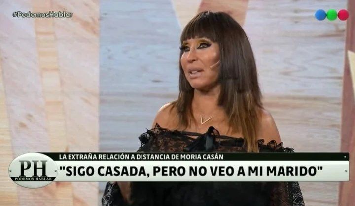 Moria Casán habló sobre su marido. 