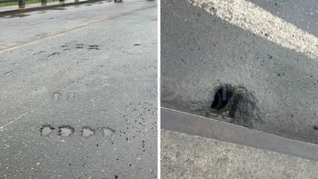 En imágenes, así quedó el asfalto del Puente Carretero después de los arreglos de la grieta