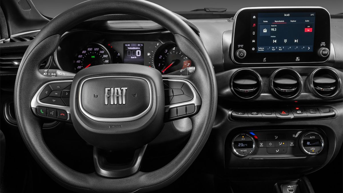 El interior del Fiat Argo. El interior del Fiat Argo.