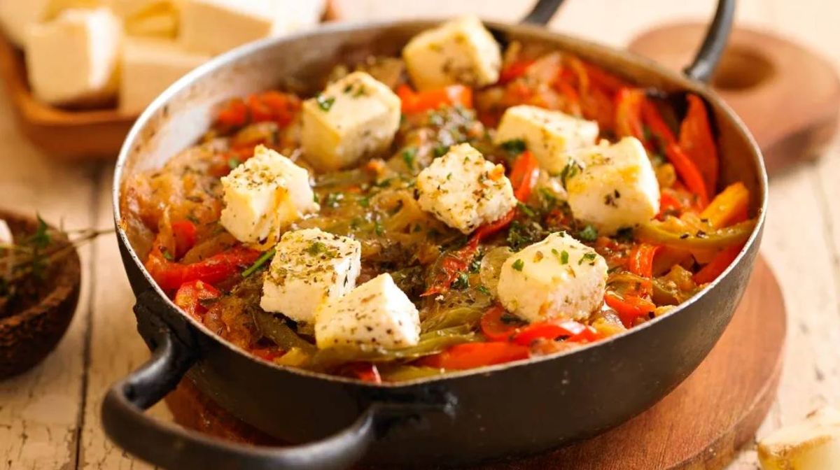 Cazuela de verduras a la griega