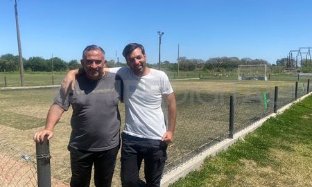 Marcelo Palma y Tato Royo, dirigentes del Club Universitario del barrio Las Delicias.&nbsp;