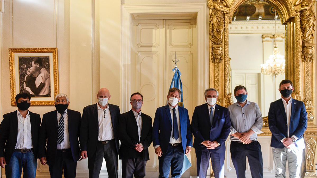 El presidente Alberto Fernández recibió este lunes