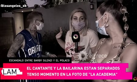 Tensa pelea entre El Polaco y Barby Silenzi en medio de una entrevista Tensa pelea entre El Polaco y Barby Silenzi en medio de una entrevista