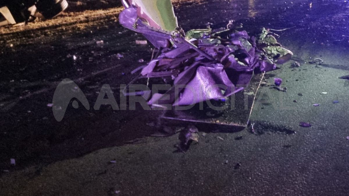 Así quedó la camioneta cuyo conductor murió