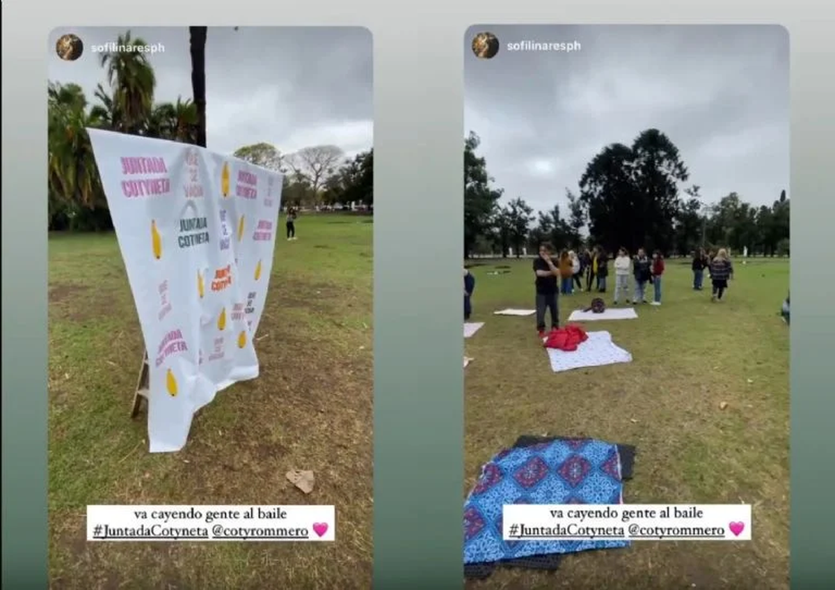 Coti Romero invitó a sus fanáticos a encontrarse en Palermo, pero fue la burla de todos por la poca convocatoria.