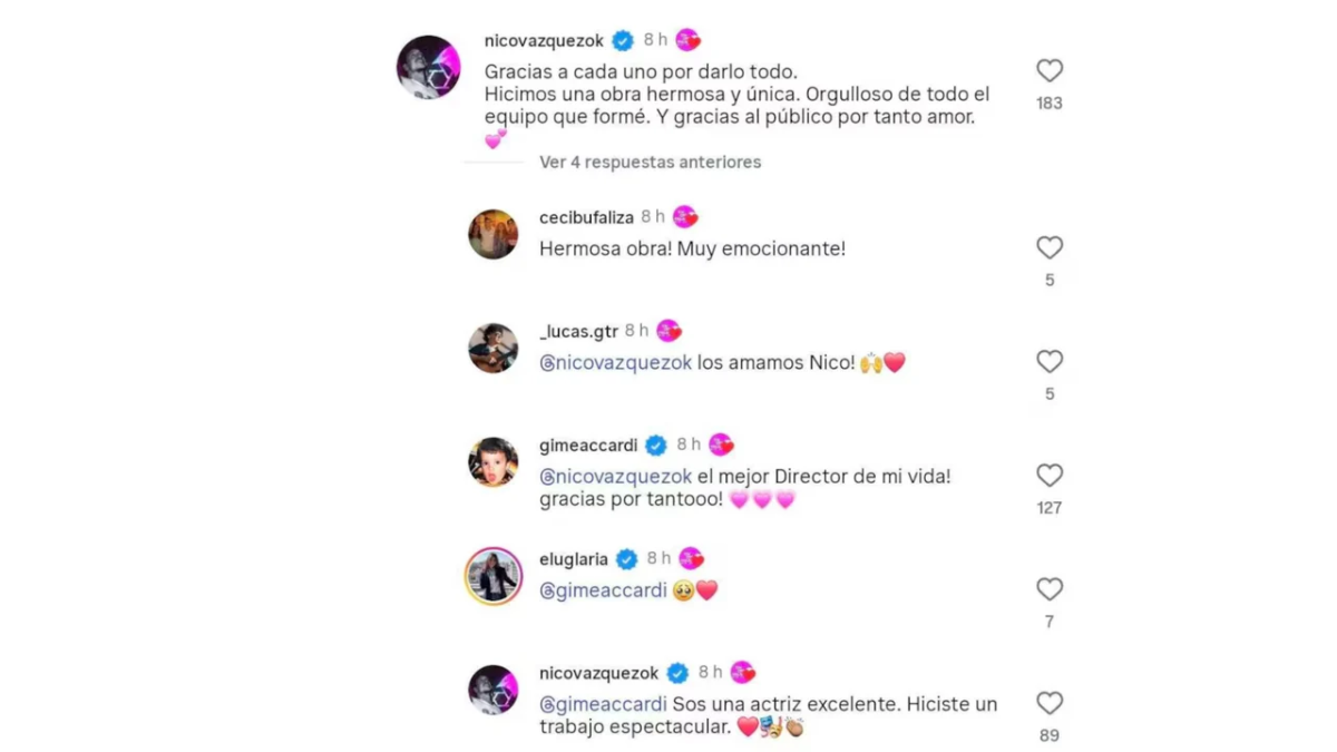 Accardi y Vázquez sorprendieron con gestos de complicidad pese a su reciente separación. Accardi y Vázquez sorprendieron con gestos de complicidad pese a su reciente separación.
