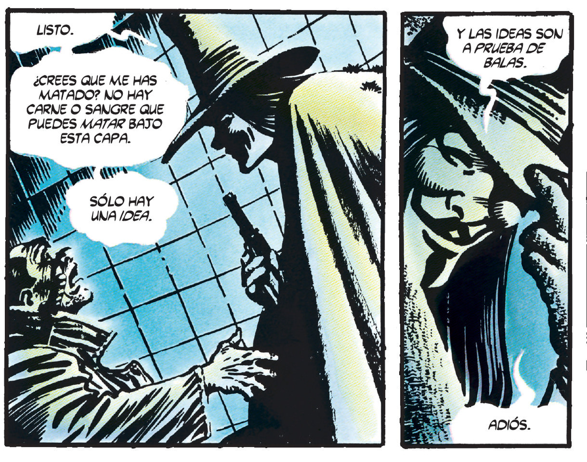 Fragment of the comic V for Vendetta