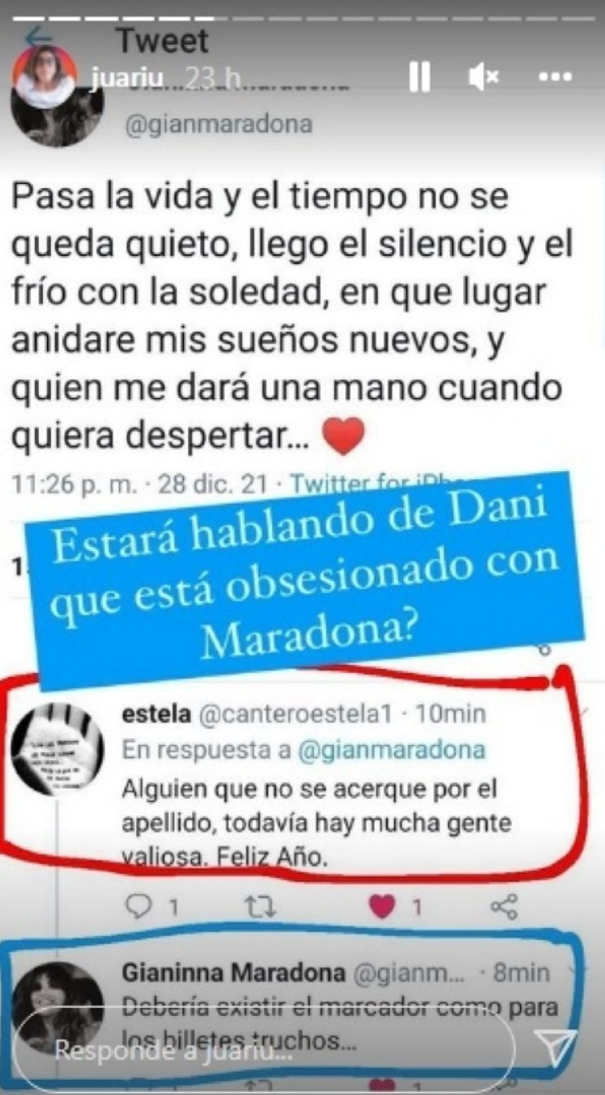 La hija del Diez escribi&oacute; unas palabras para aclarar qu&eacute; es lo que verdaderamente estaba pasando entre ellos.