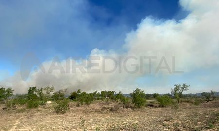 La columna de humo se pudo visibilizar desde los corredores viales y desde la ciudad de Santa Fe. La columna de humo se pudo visibilizar desde los corredores viales y desde la ciudad de Santa Fe.