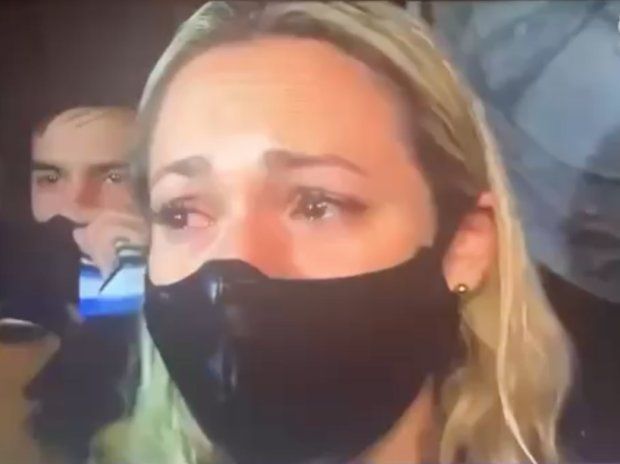 Rocío Oliva entre lágrimas no pudo despedirse de su expareja. 