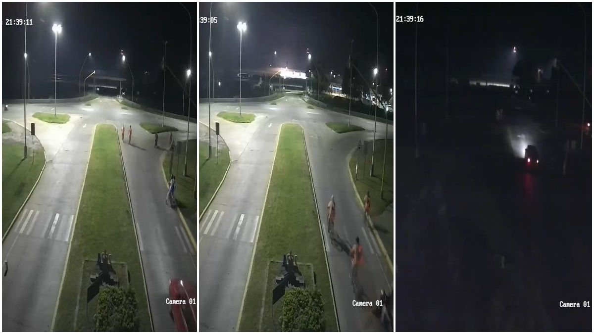 El momento exacto en el que comenzó el apagón quedó registrado en una cámara ubicada en jurisdicción de Sauce Viejo.