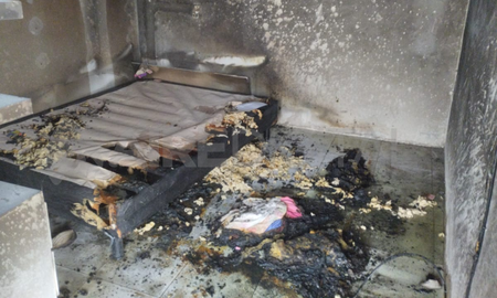 Cómo quedó la vivienda incendiada en Rafaela. Cómo quedó la vivienda incendiada en Rafaela.