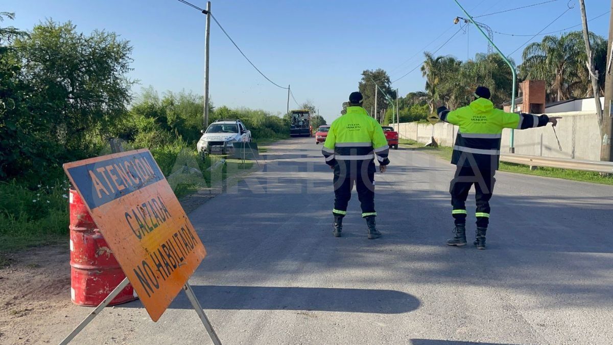 Repavimentación en el Acceso Norte. Repavimentación en el Acceso Norte.