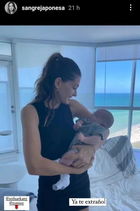 La China Suárez visitó por segunda vez a Félix, el hijo de Sofía Sarkany.