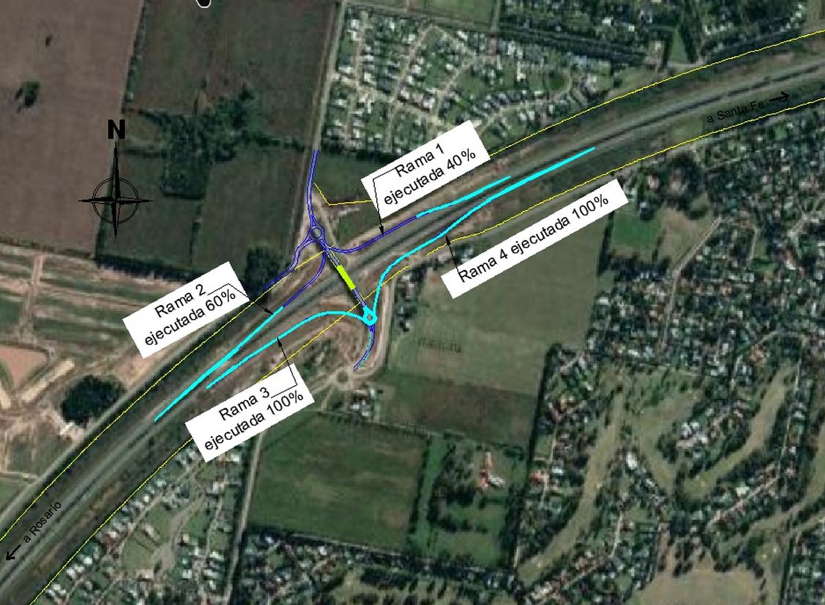 Las tareas se ejecutan desde el kilómetro 151 hasta el 153 de la autopista General Brigadier Estanislao López.