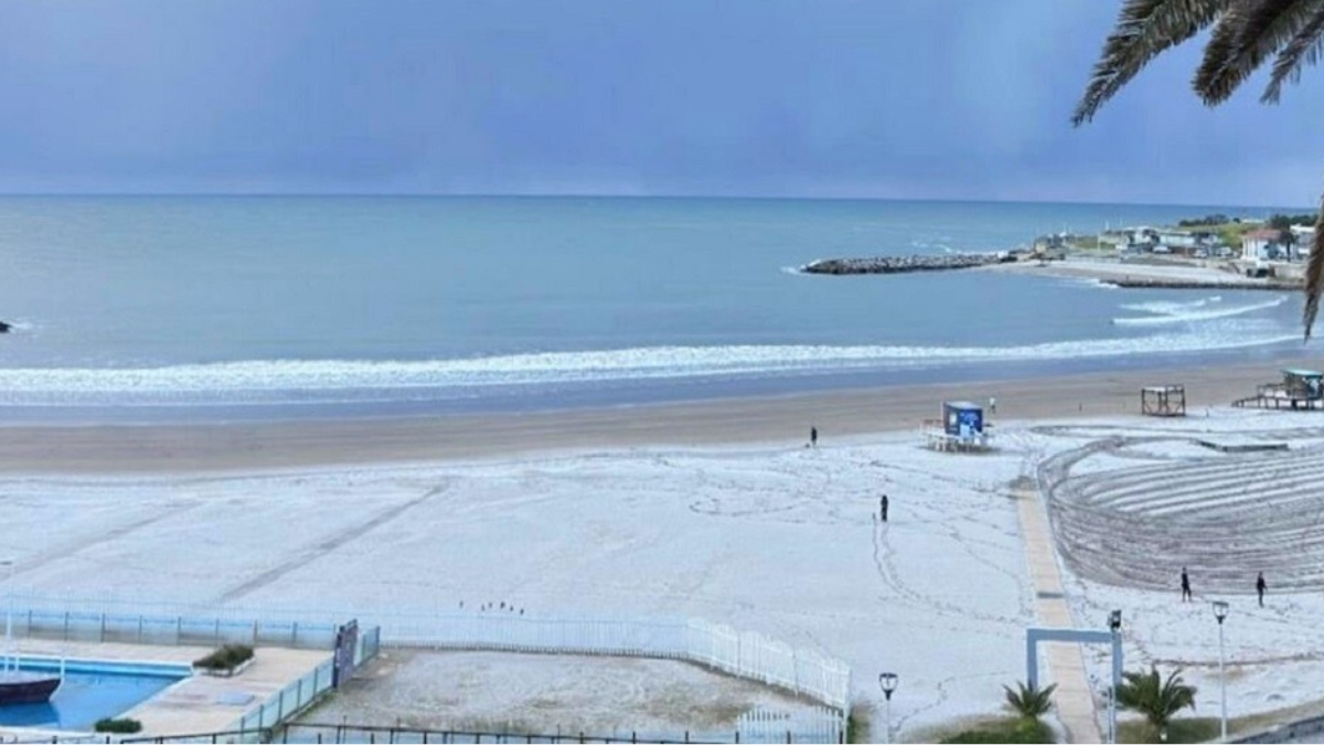 Nieve en Mar del Plata.