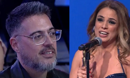 La humillación de Marina Calabró a manos de Rolando Barbano en una entrega de premios La humillación de Marina Calabró a manos de Rolando Barbano en una entrega de premios