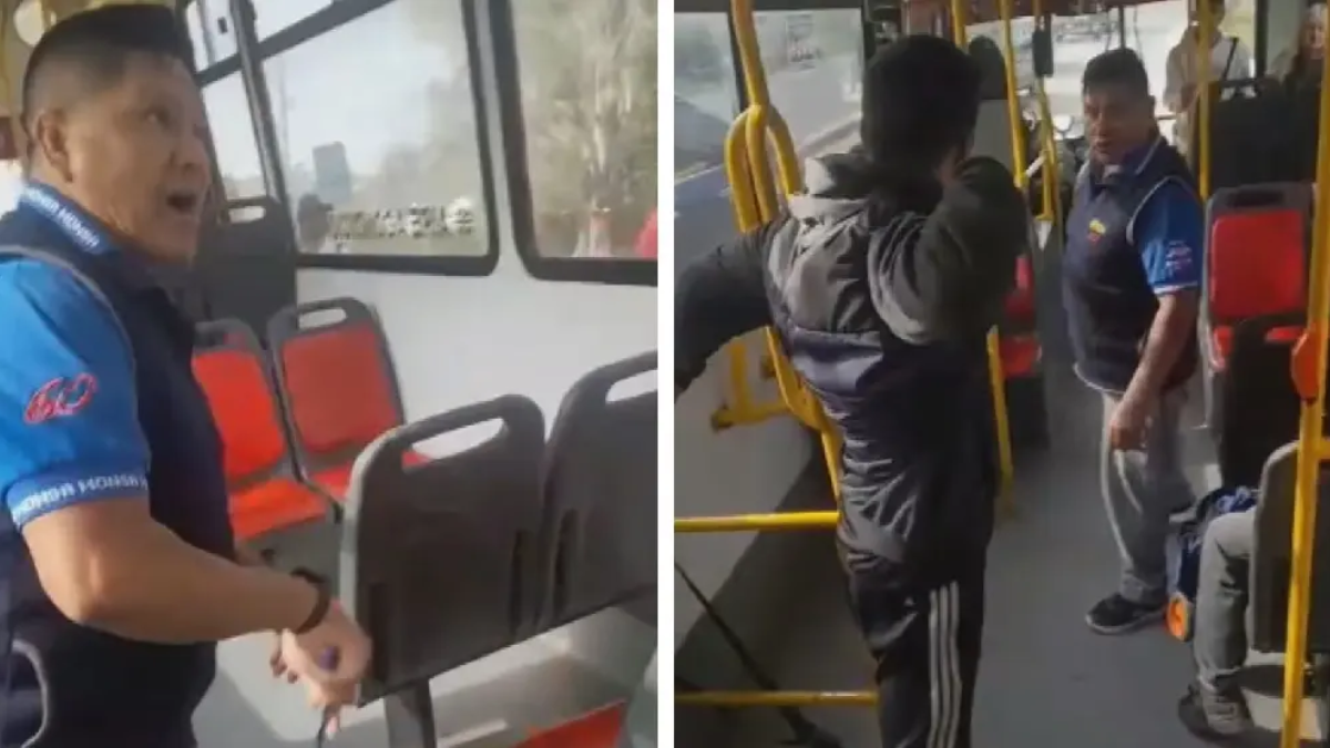 Chofer de colectivo amenazó con cuchillo a pasajeros en Tigre: video muestra el momento de terror