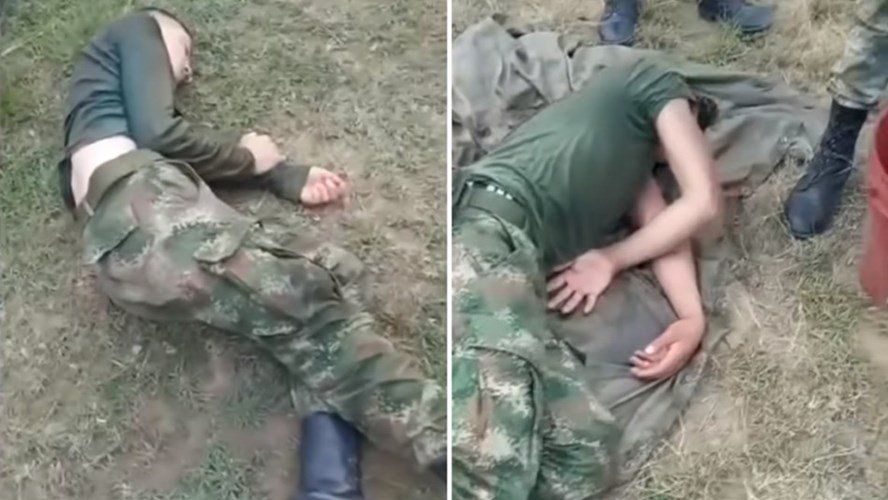 El pelotón se encontraban descansando de sus labores de vigilancia en la zona y decidieron almorzar arroz con pollo "sudado", un plato clásico colombiano. 